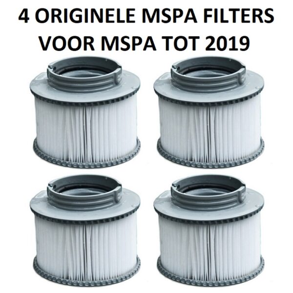 4 originele MSpa filters