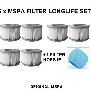 MSpa filter plus longlife set met 1 hoesje